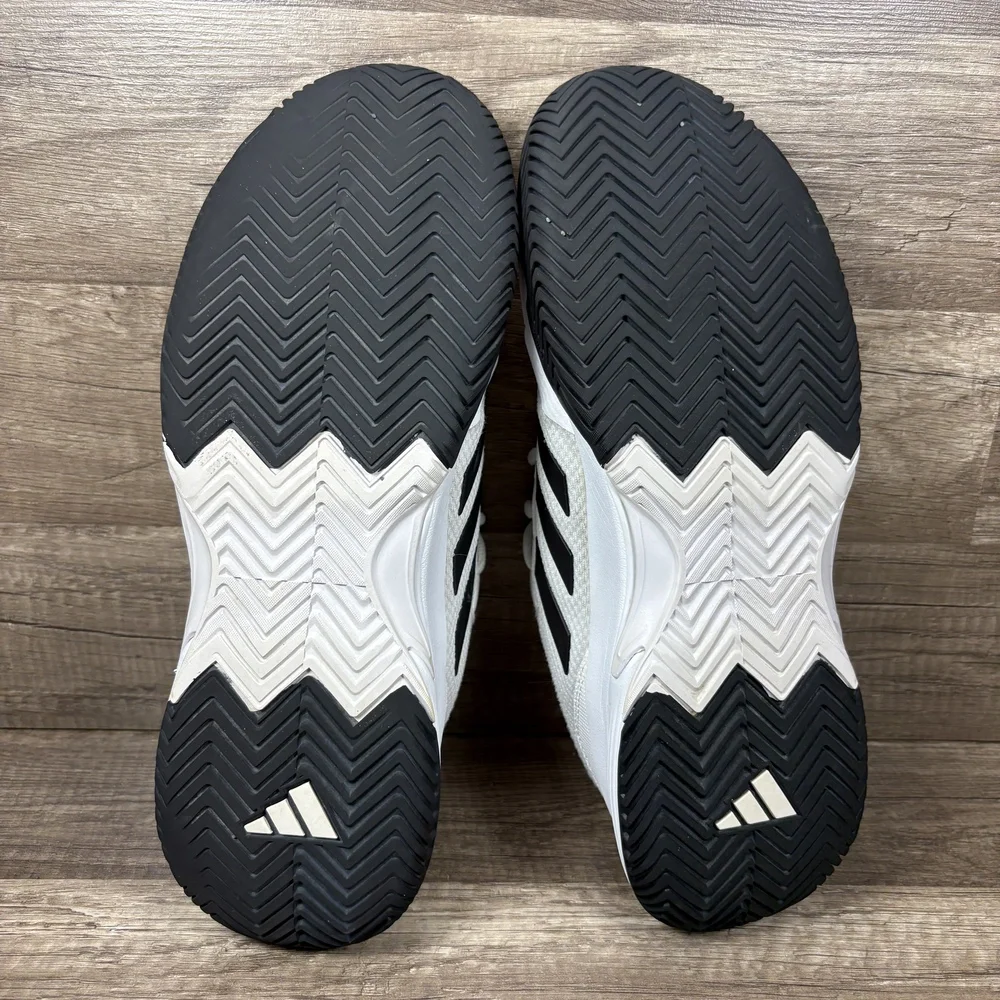 Adidas GameCourt 2 White Black Mens US Size 9.5 EUR 43.3 GW2991 Sneakers